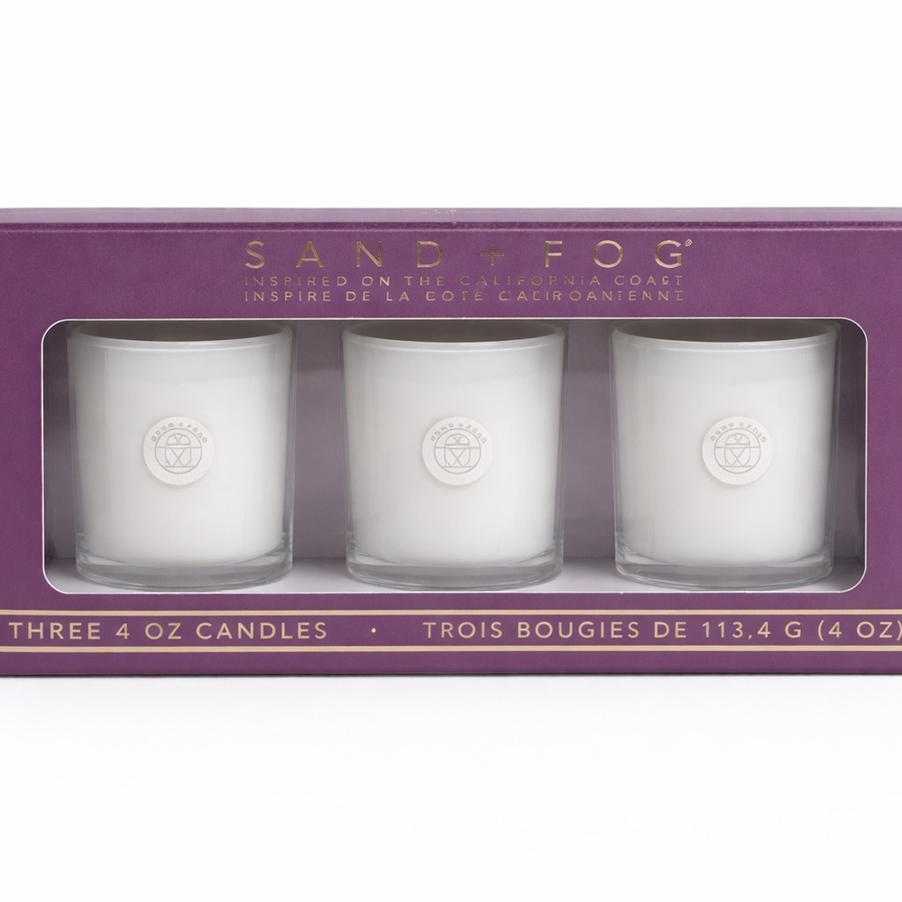 Sand + Fog White Ocean Votive Candle Set